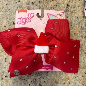 JoJo Siwa Red Bow with Santa Hat